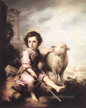  christ - Christ the Good Shepherd Spanish Baroque Bartolome Esteban Murillo